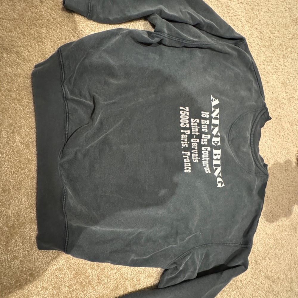 Anine Bing Charcoal Sweatshirt - Picture 3 of 3